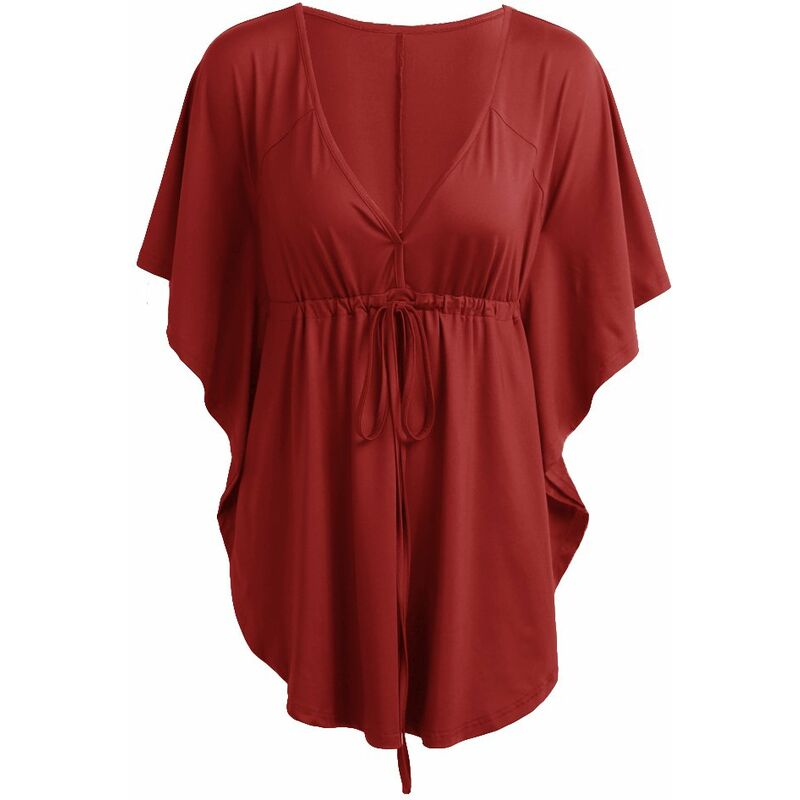Moda mujer blusa sexy con cuello en v manga murcielago solido suelto casual camiseta tops,Borgona, L
Moda mujer blusa sexy con cuello en v manga murcielago solido suelto casual camiseta tops,Borgona, L