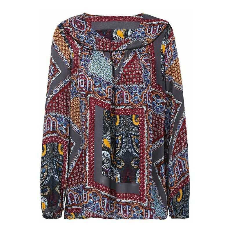 Moda mujer blusa suelta estampado vintage con cuello en v manga larga casual top pullover,Borgona, XXXXXL
Moda mujer blusa suelta estampado vintage con cuello en v manga larga casual top pullover,Borgona, XXXXXL