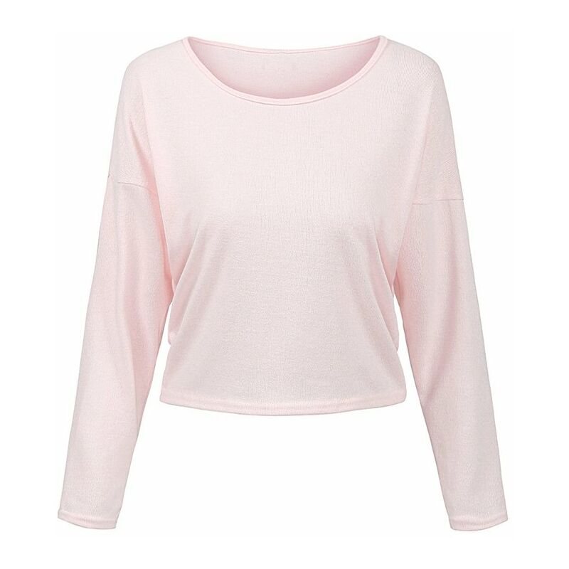 Moda mujer sueter superior de punto solido cuello redondo manga larga Casual suelto fino jersey jersey prendas de punto,Rosa, XL
Moda mujer sueter superior de punto solido cuello redondo manga larga Casual suelto fino jersey jersey prendas de punto,Rosa, XL