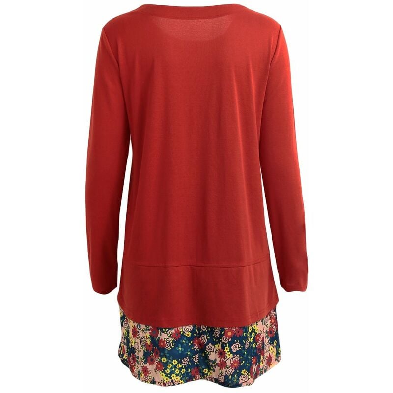 Moda mujer vestido vintage cuello redondo bolsillo floral dobladillo manga larga casual mini vestido suelto,Naranja, M
Moda mujer vestido vintage cuello redondo bolsillo floral dobladillo manga larga casual mini vestido suelto,Naranja, M