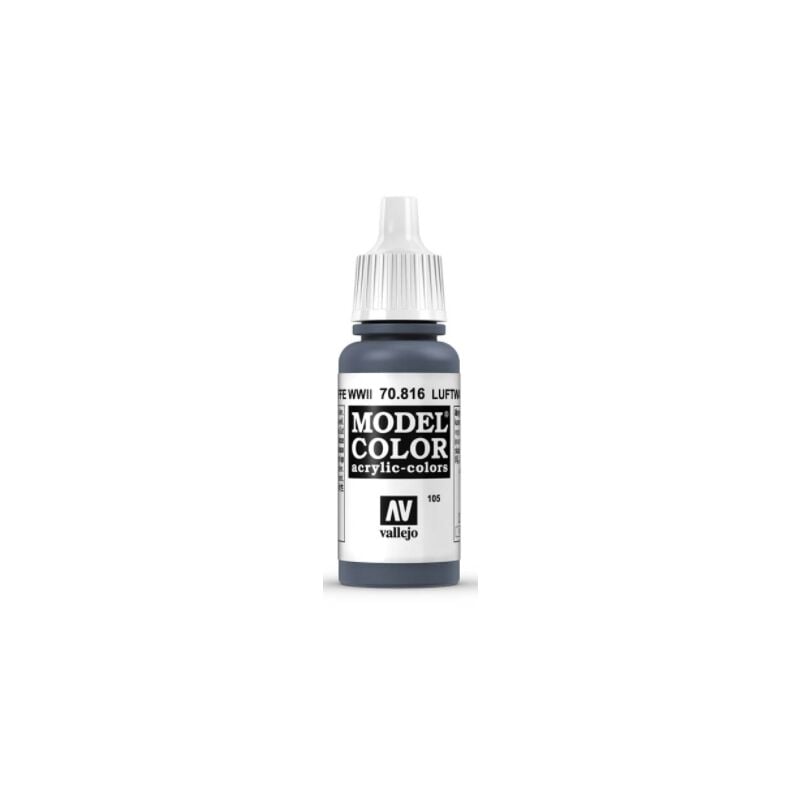 Acrylicos Vallejo - MODEL COLOR PINTURA ACRILICA MATE 17 ML | COLOR: 816 Unif. Luftwaffe WWII - 816 Unif. Luftwaffe WWII
Acrylicos Vallejo - MODEL COLOR PINTURA ACRILICA MATE 17 ML | COLOR: 816 Unif. Luftwaffe WWII - 816 Unif. Luftwaffe WWII