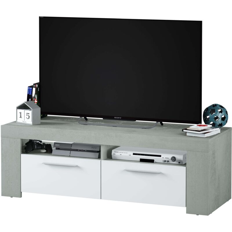 Mesa TV salón comedor 2 puertas 2 huecos estilo industrial color cemento 40x120x42 cm
Mesa TV salón comedor 2 puertas 2 huecos estilo industrial color cemento 40x120x42 cm