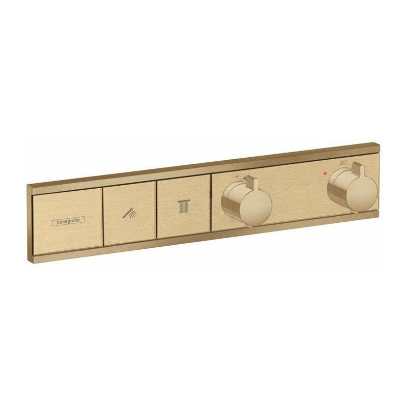 Hansgrohe - Módulo termostático RainSelect oculto con 2 funciones bronce cepillado
Hansgrohe - Módulo termostático RainSelect oculto con 2 funciones bronce cepillado
