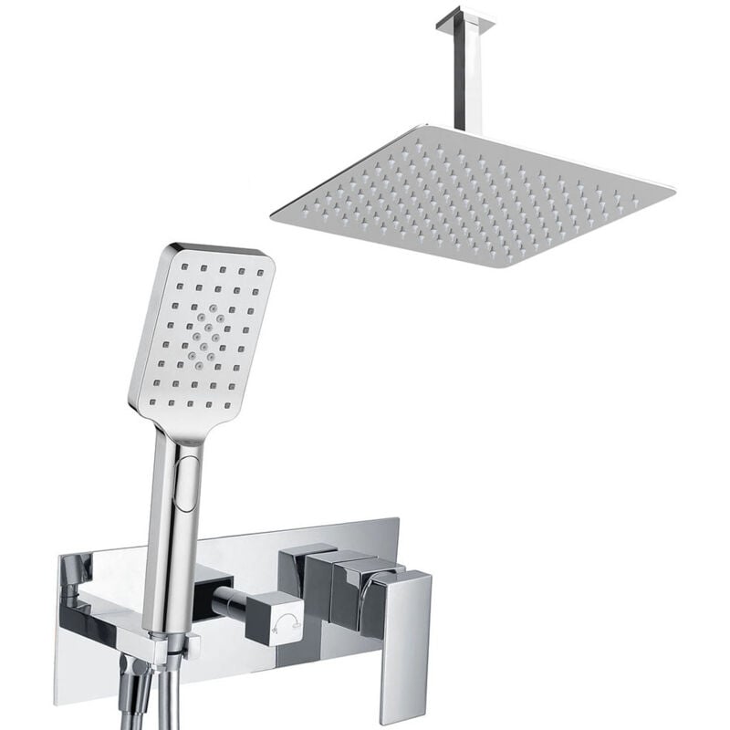 Grifo monomando de ducha para empotrar QUE. Salida techo. Incluye: rociador extraplano, soporte, flexo, maneral y brazo de ducha. Ducha empotrable
Grifo monomando de ducha para empotrar QUE. Salida techo. Incluye: rociador extraplano, soporte, flexo, maneral y brazo de ducha. Ducha empotrable