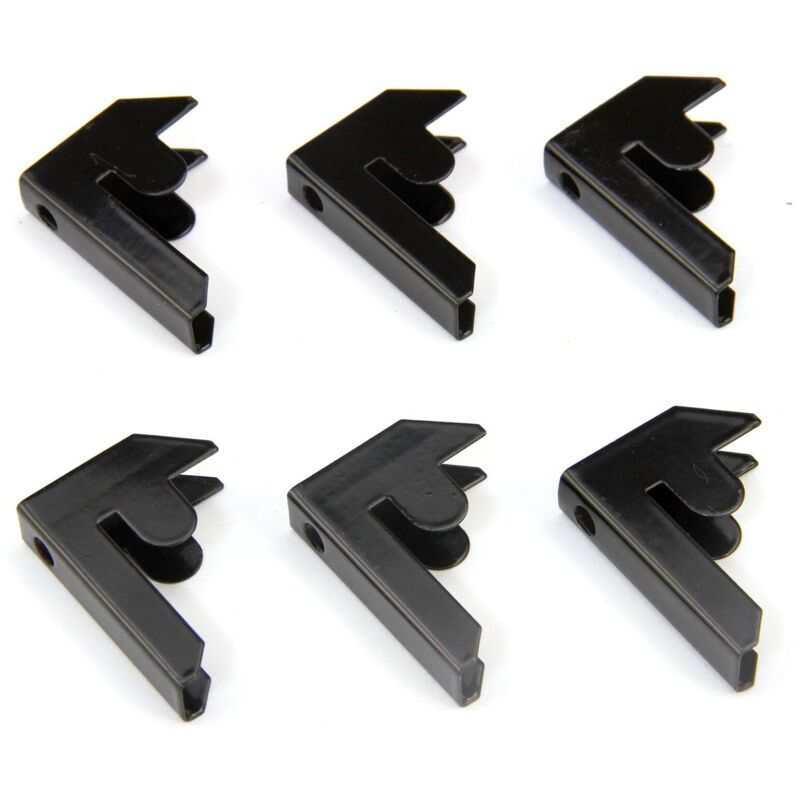 6 Conectores Negros para Estanterías T-Rax - Monster Racking