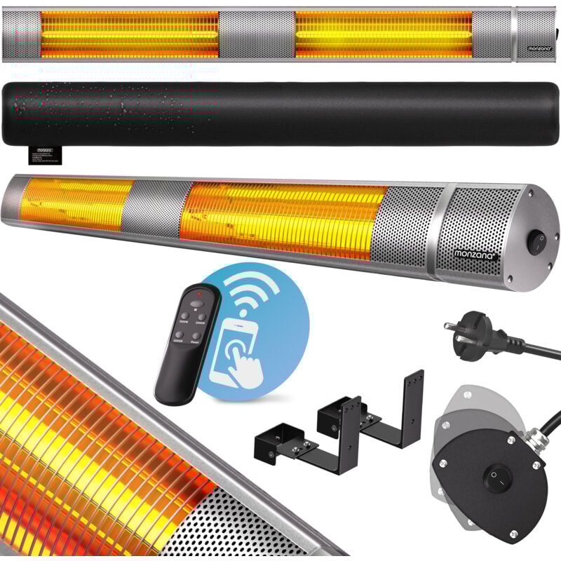 Monzana Calefactor por infrarrojos MZH3000W mando a distancia 3 niveles de calor Tecnología bajo brillo Plata - Plata
Monzana Calefactor por infrarrojos MZH3000W mando a distancia 3 niveles de calor Tecnología bajo brillo Plata - Plata