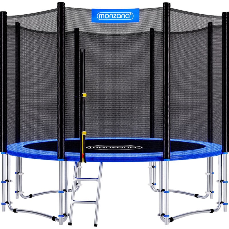 Trampolín de 366 cm cama elástica negro y azul con red de seguridad y escalera juego deporte exterior jardín - Monzana
Trampolín de 366 cm cama elástica negro y azul con red de seguridad y escalera juego deporte exterior jardín - Monzana