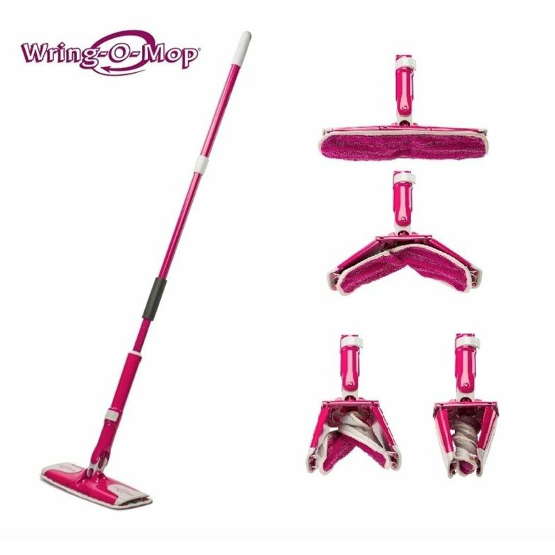 Wring-O-Mop Mopa con mango telescópico, se escure con sólo girarla, llega a las zonas más difíciles, apto en superficies de cerámica, marmol, madera
Wring-O-Mop Mopa con mango telescópico, se escure con sólo girarla, llega a las zonas más difíciles, apto en superficies de cerámica, marmol, madera