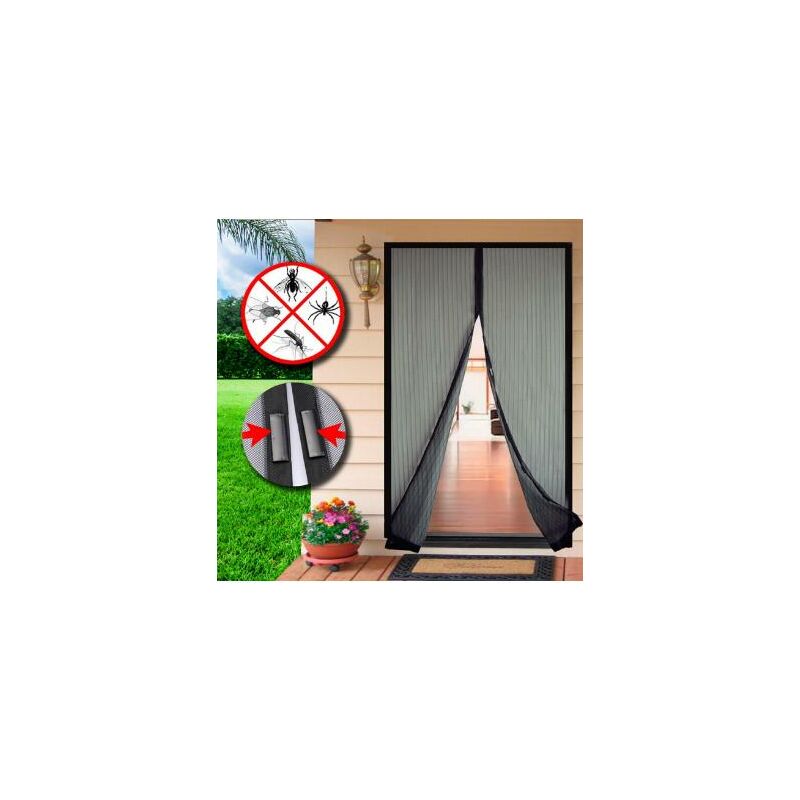 Mosquitera iman 100 x 210 negro