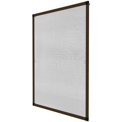 Moustiquaire pour Fenêtre cadre en Aluminium Ajustable 80 cm x 100 cm