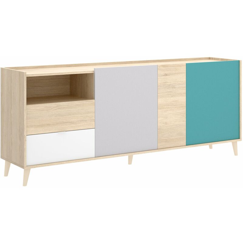 Mueble Aparador 4 colores 3 puertas y 2 cajónes 75 cm (alto) x 180 cm (ancho) x 43 cm (prof.)
Mueble Aparador 4 colores 3 puertas y 2 cajónes 75 cm (alto) x 180 cm (ancho) x 43 cm (prof.)