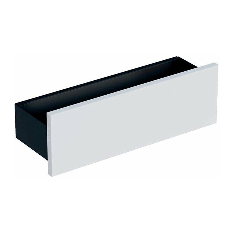 Estante de pared Geberit Smyle Square: Ancho 45 cm, Alto 14,8 cm, Fondo 15 cm, gris aterciopelado / con recubrimiento de polvo mate, blanco / lacado
Estante de pared Geberit Smyle Square: Ancho 45 cm, Alto 14,8 cm, Fondo 15 cm, gris aterciopelado / con recubrimiento de polvo mate, blanco / lacado