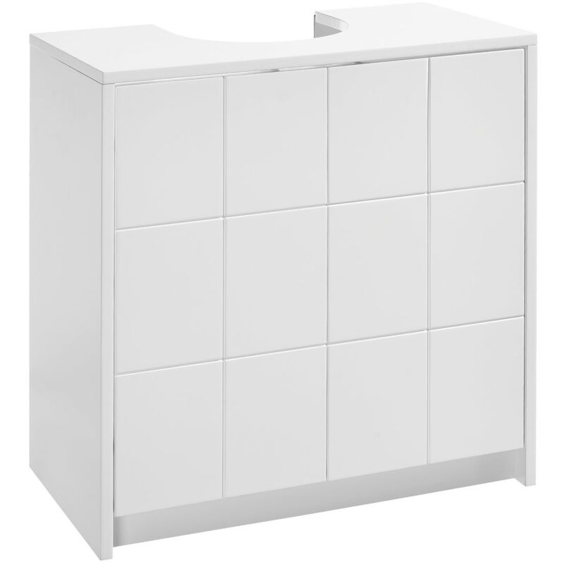 Mueble bajo lavabo para encastrar de madera MDF blanco contemporáneo, de 56x30x60 cm
Mueble bajo lavabo para encastrar de madera MDF blanco contemporáneo, de 56x30x60 cm