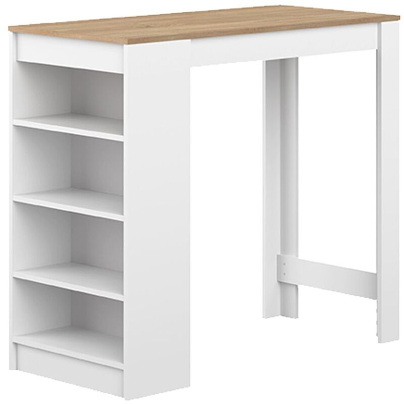 Mueble bar ARAVIS blanco y roble natural, 115 x 50 x 102.7 - blanco y roble natural
Mueble bar ARAVIS blanco y roble natural, 115 x 50 x 102.7 - blanco y roble natural