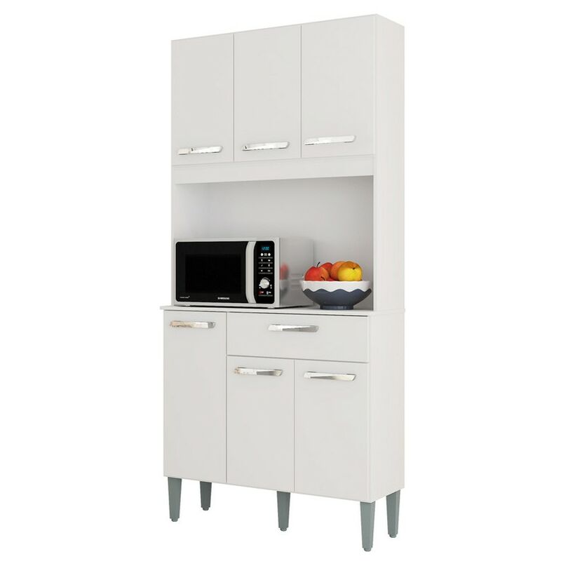 Mueble Cocina Lusaka Color Blanco alacena 6 Puertas 1 cajón Estilo Moderno almacenaje 172x80x31 cm
Mueble Cocina Lusaka Color Blanco alacena 6 Puertas 1 cajón Estilo Moderno almacenaje 172x80x31 cm