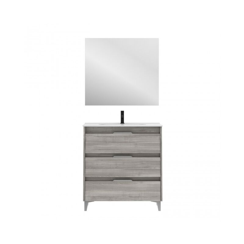 Caesaroo - Mueble de baño de pie 100 cm Minnesota Gris Arenado con lavabo | gris - 100 cm - Con espejo y lámpara LED
Caesaroo - Mueble de baño de pie 100 cm Minnesota Gris Arenado con lavabo | gris - 100 cm - Con espejo y lámpara LED