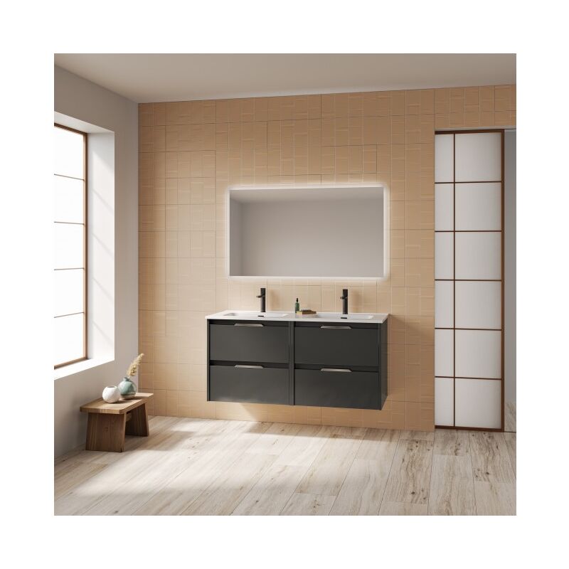 Caesaroo - Mueble de baño suspendido 120 cm Minnesota Antracita con lavabo | Standard - 120 cm - Antracite
Caesaroo - Mueble de baño suspendido 120 cm Minnesota Antracita con lavabo | Standard - 120 cm - Antracite