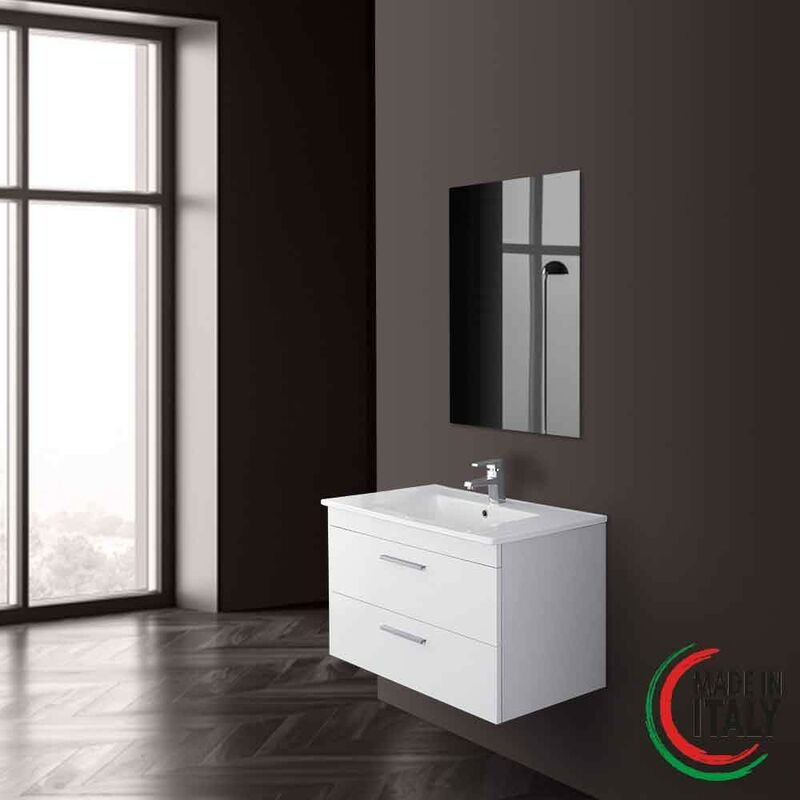 Mueble de baño suspendido 81 cm color blanco stella 799005 | Lacado blanco - Feridras
Mueble de baño suspendido 81 cm color blanco stella 799005 | Lacado blanco - Feridras