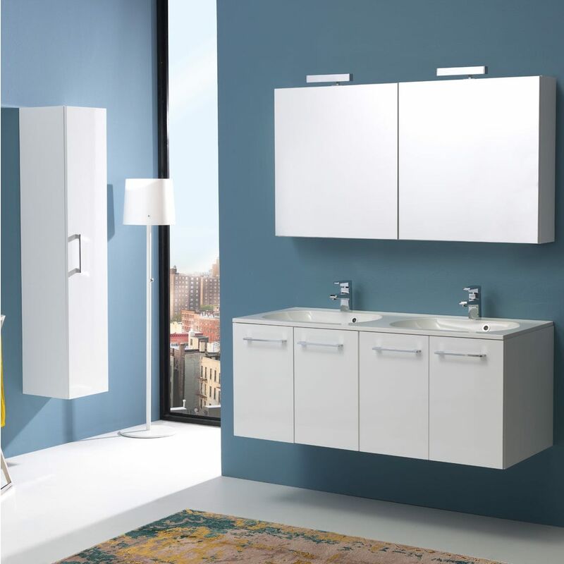 Kiamami Valentina - MUEBLE DE BAÑO BOSTON 120 CM CUATRO PUERTAS DOBLE LAVABO BLANCO BRILLO Y ESPEJO CONTENEDOR
Kiamami Valentina - MUEBLE DE BAÑO BOSTON 120 CM CUATRO PUERTAS DOBLE LAVABO BLANCO BRILLO Y ESPEJO CONTENEDOR