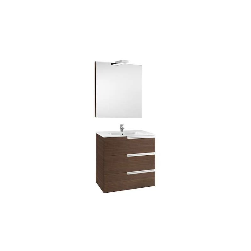 Mueble de baño Roca Victoria-N con lavabo, espejo y aplique LED 1000x460x740mm Wenge Texturizado
Mueble de baño Roca Victoria-N con lavabo, espejo y aplique LED 1000x460x740mm Wenge Texturizado