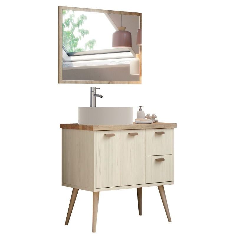 Mueble baño Retro con Espejo Drya Color Pino Cambrian nórdico Incluye Lavabo cerámico 80x46x93 cm
Mueble baño Retro con Espejo Drya Color Pino Cambrian nórdico Incluye Lavabo cerámico 80x46x93 cm