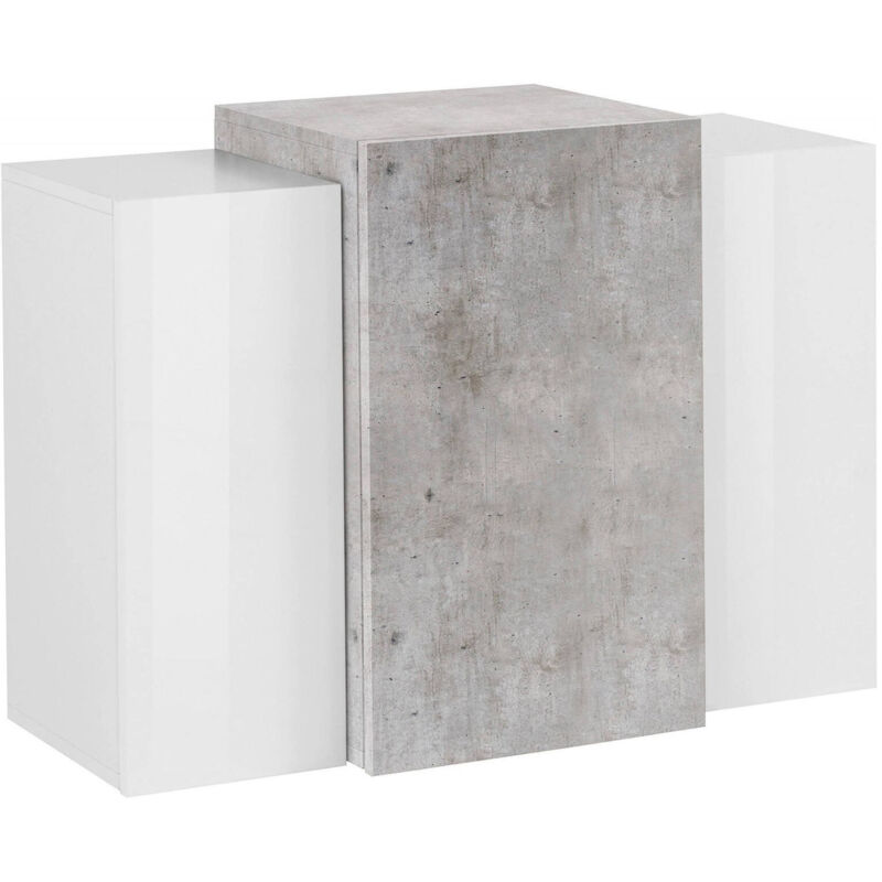Armario de pared Made in Italy, con 3 puertas, Mueble de salón suspendido, cm 90x38h66, Color blanco brillante y cemento - Dmora
Armario de pared Made in Italy, con 3 puertas, Mueble de salón suspendido, cm 90x38h66, Color blanco brillante y cemento - Dmora