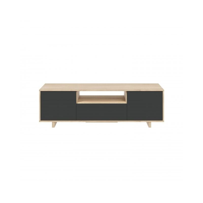 Mueble de TV de 150 cm con 3 puertas y un estante central Roble y gris antracita | roble y gris
Mueble de TV de 150 cm con 3 puertas y un estante central Roble y gris antracita | roble y gris