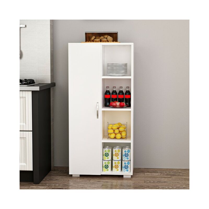 Mueble Multiusos Selery con Puerta, Compartimientos - para Salon, Cocina, Entrada - Blanco en Madera, 60 x 30 x 127 cm
Mueble Multiusos Selery con Puerta, Compartimientos - para Salon, Cocina, Entrada - Blanco en Madera, 60 x 30 x 127 cm