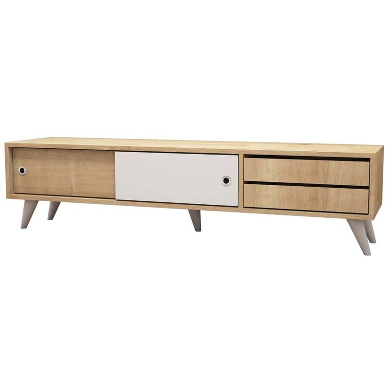 Mueble para TV Eduardo color roble y blanco 160x40x40 cm - Multicolor - Homemania
Mueble para TV Eduardo color roble y blanco 160x40x40 cm - Multicolor - Homemania