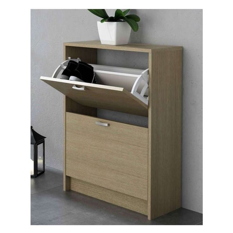 Mueble Zapatero 2 Trampones acabado Blanco o Roble Claro 60 cm(ancho) 81.6 cm(altura) 25 cm(fondo) Color ROBLE
Mueble Zapatero 2 Trampones acabado Blanco o Roble Claro 60 cm(ancho) 81.6 cm(altura) 25 cm(fondo) Color ROBLE