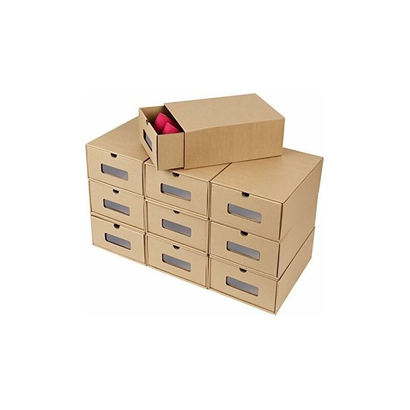 Caja de zapatos de papel Kraft Caja de almacenamiento Caja de zapatos con cajón Caja de zapatos de cartón grueso con cajón 10 Uds - Mvpower
Caja de zapatos de papel Kraft Caja de almacenamiento Caja de zapatos con cajón Caja de zapatos de cartón grueso con cajón 10 Uds - Mvpower