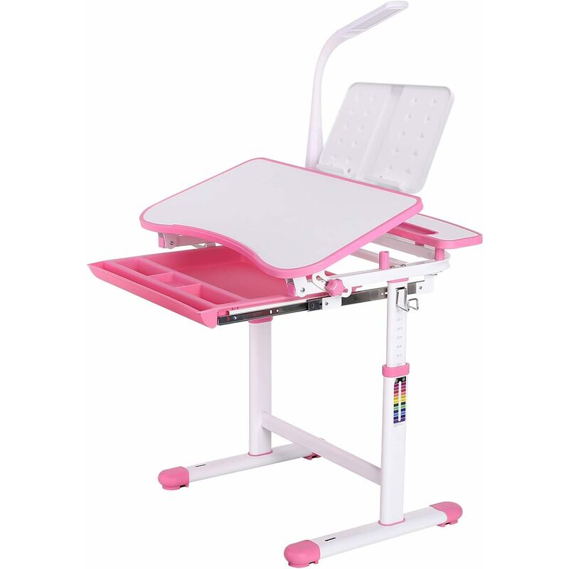 MVPOWER Escritorio para estudiantes Mesa para niños Soporte de libro de madera de altura ajustable con cajón deslizante y LED táctil (rosa)
MVPOWER Escritorio para estudiantes Mesa para niños Soporte de libro de madera de altura ajustable con cajón deslizante y LED táctil (rosa)