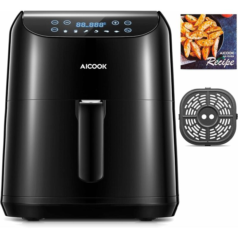 MVPOWER Freidora sin aceite, freidora de aire de 1700 W con 6 programas preestablecidos, temperatura y tiempo ajustables, canasta cuadrada grande y
MVPOWER Freidora sin aceite, freidora de aire de 1700 W con 6 programas preestablecidos, temperatura y tiempo ajustables, canasta cuadrada grande y
