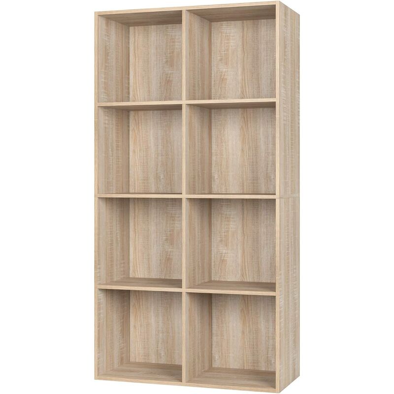 Librería Almacenamiento de madera para sala de estar Oficina de diseño (roble, 8 compartimentos) - Mvpower
Librería Almacenamiento de madera para sala de estar Oficina de diseño (roble, 8 compartimentos) - Mvpower