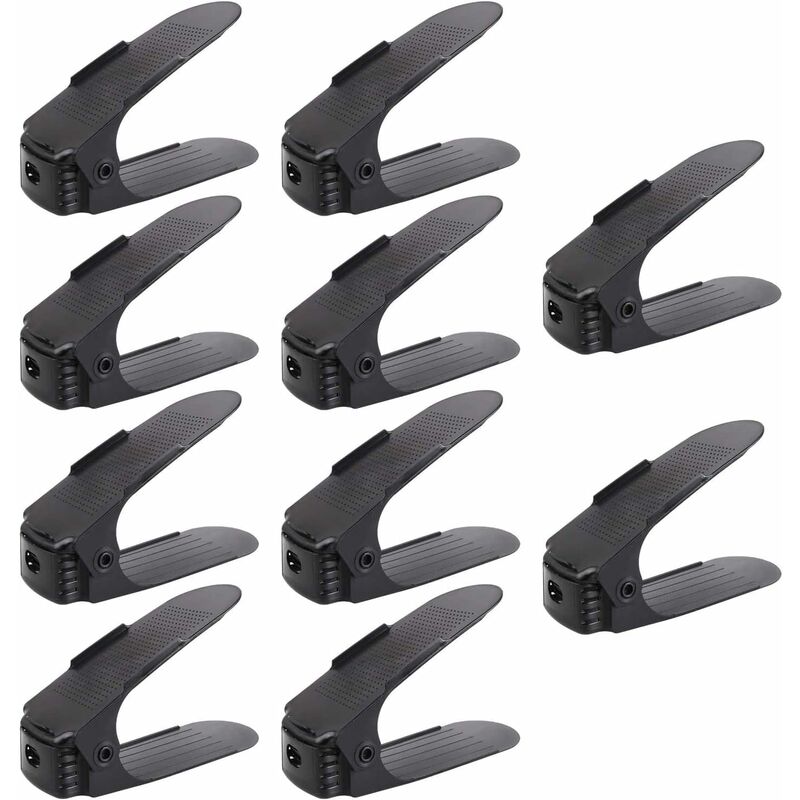 Zapatero ajustable, paquete de 10, zapatos apilables, organizador de zapatos que ahorra espacio, estante de plástico para zapatos (negro) - Mvpower
Zapatero ajustable, paquete de 10, zapatos apilables, organizador de zapatos que ahorra espacio, estante de plástico para zapatos (negro) - Mvpower