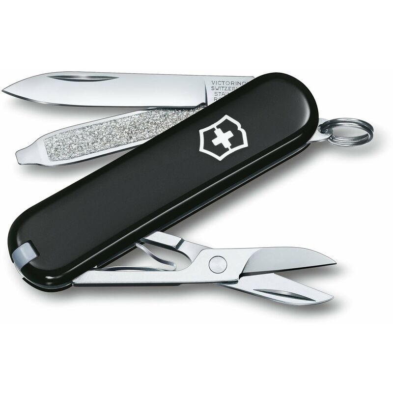 Navaja pequeña Victorinox Classic SD, cuenta con 7 funciones, con tijeras y lima de uñas con destornillador, diferentes color negro
Navaja pequeña Victorinox Classic SD, cuenta con 7 funciones, con tijeras y lima de uñas con destornillador, diferentes color negro