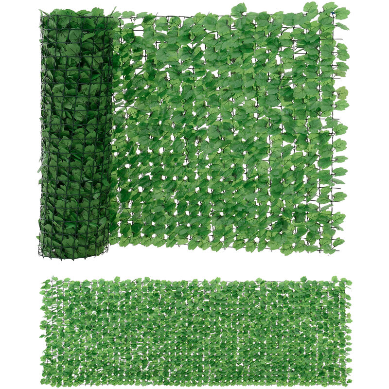 Valla de hojas artificiales (150 x 300 cm) PVC Protector visual y contra el viento
Valla de hojas artificiales (150 x 300 cm) PVC Protector visual y contra el viento