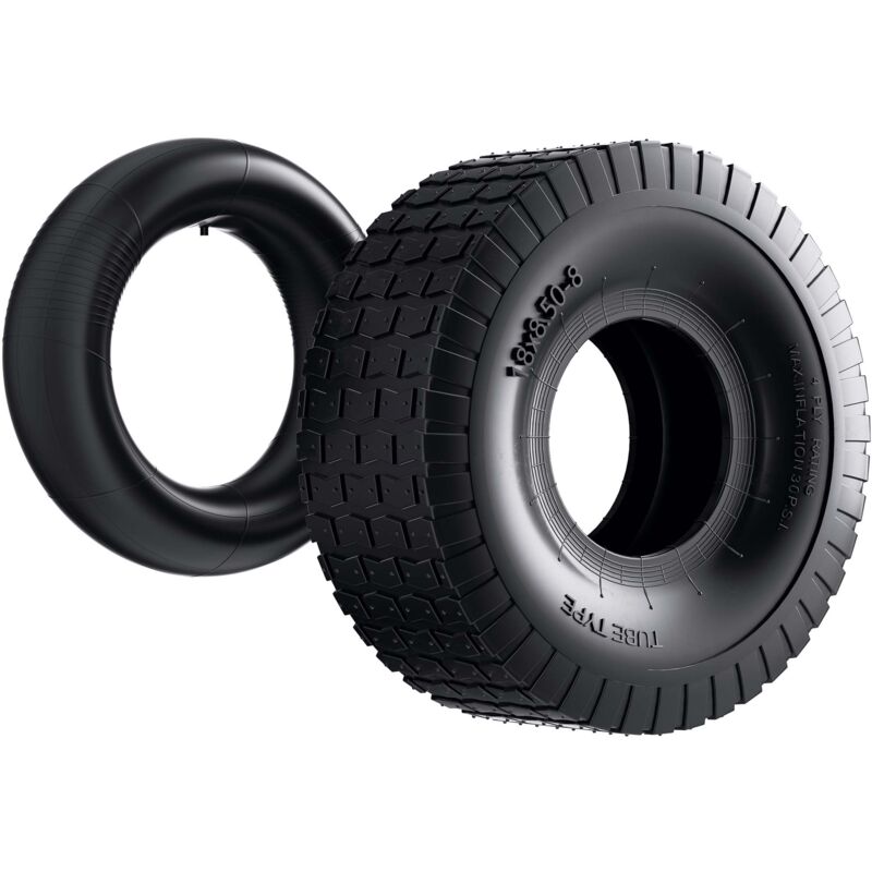 Neumáticos para segadora de jardín 18x8.50-8 4pr con cámara de aire y válvula angular
Neumáticos para segadora de jardín 18x8.50-8 4pr con cámara de aire y válvula angular