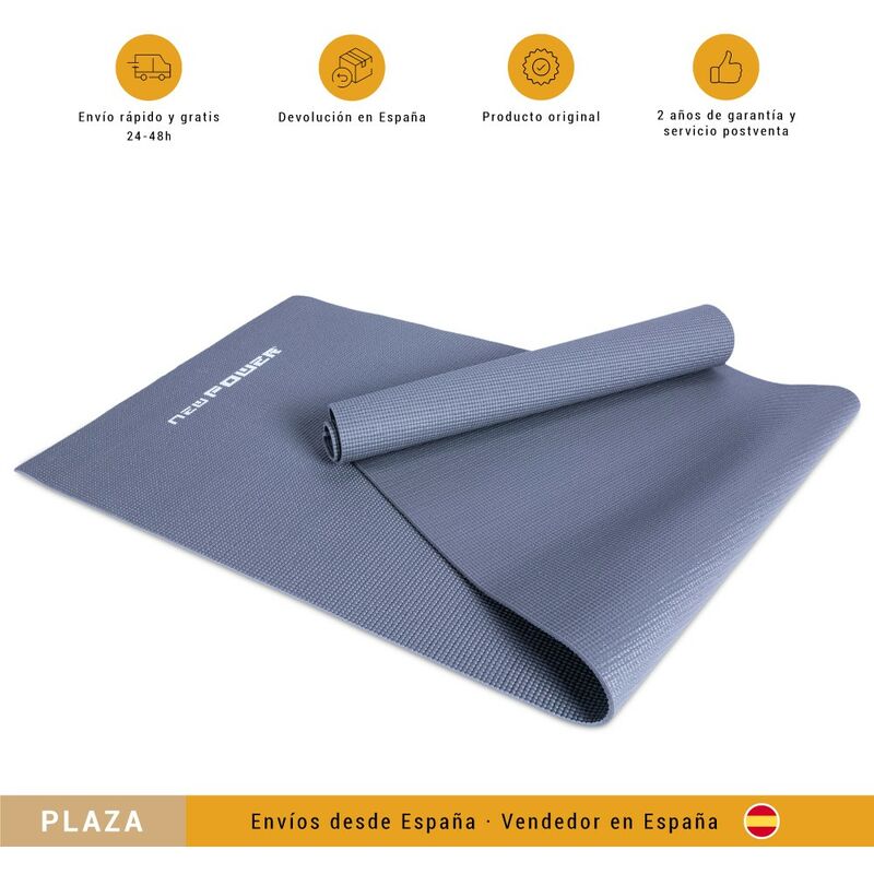 NEWPOWER-Esterilla Gimnasia de PVC (173x61cm),Antideslizante,Enrollable,Extra Gruesa con 6 mm de Grosor y Ligera con 1,25 kg
NEWPOWER-Esterilla Gimnasia de PVC (173x61cm),Antideslizante,Enrollable,Extra Gruesa con 6 mm de Grosor y Ligera con 1,25 kg