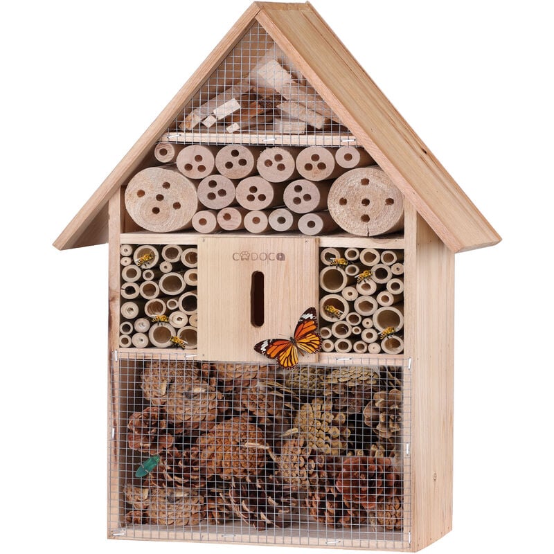 Hotel de insectos de Madera XXL observatorio de insectos 31 x 48 x 10cm Casa Natural para bichos - Deuba
Hotel de insectos de Madera XXL observatorio de insectos 31 x 48 x 10cm Casa Natural para bichos - Deuba