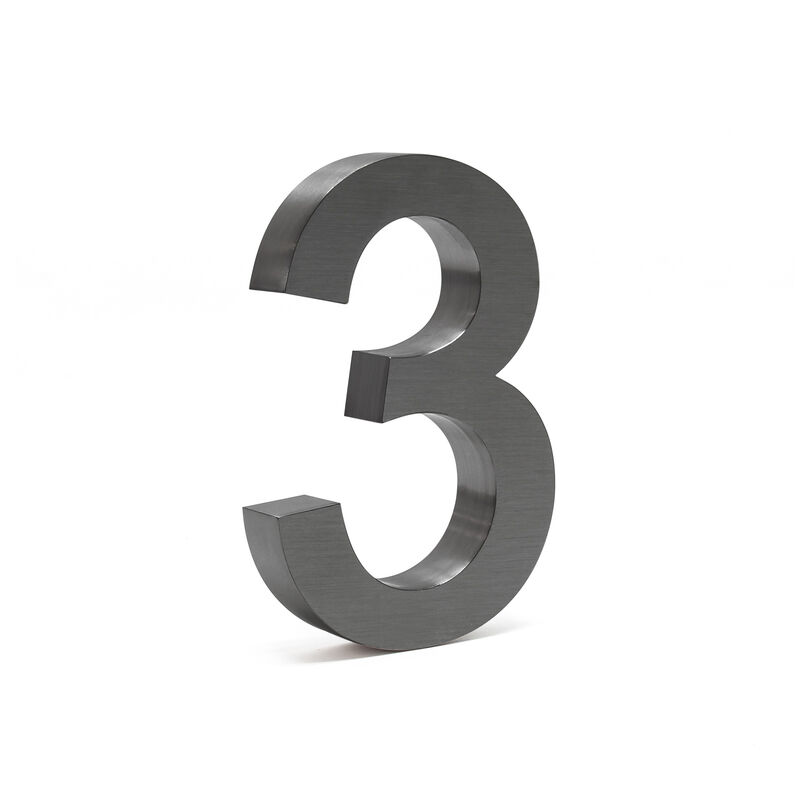 Número de casa '3' 3D antracita 20cm Arial Resistente intemperie y corrosión Material montaje
Número de casa '3' 3D antracita 20cm Arial Resistente intemperie y corrosión Material montaje