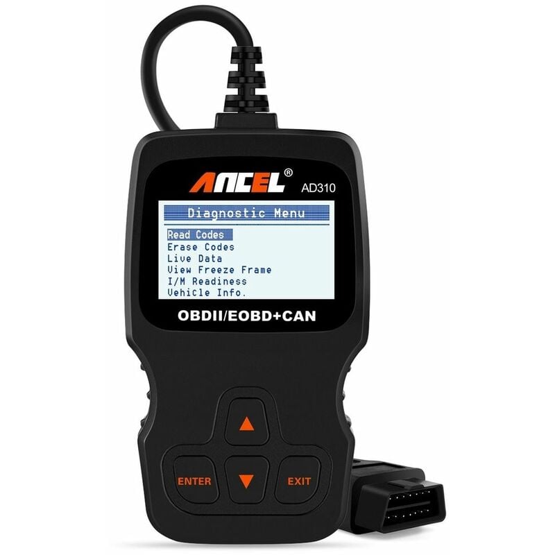 OBD2 Auto Scanner Car Lector de Datos en Vivo Motor de Lectura de Códigos Herramienta de Diagnóstico ANCEL AD310
OBD2 Auto Scanner Car Lector de Datos en Vivo Motor de Lectura de Códigos Herramienta de Diagnóstico ANCEL AD310