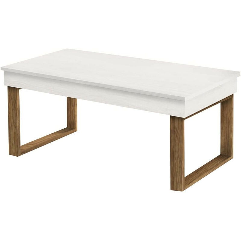 Odin - Mesa Centro Elevable Madera Maciza, Acabado Blanco, Patas Color Encerado. Medidas: 100x50x47 cm
Odin - Mesa Centro Elevable Madera Maciza, Acabado Blanco, Patas Color Encerado. Medidas: 100x50x47 cm
