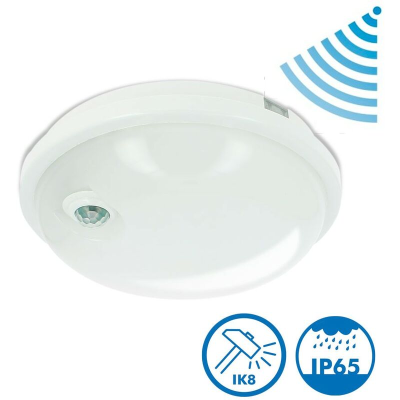 Ojo de buey o techo LED Perry Outdoor IP65 Round 20W Eq 120Watts Sensor | Temperatura de color: 4000K blanco neutro
Ojo de buey o techo LED Perry Outdoor IP65 Round 20W Eq 120Watts Sensor | Temperatura de color: 4000K blanco neutro