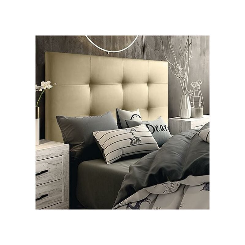 Cabecero de Cama tapizado en Polipiel Mod.TENNESSEE, Acolchado de Espuma para Cama de Niño, Juvenil y Matrimonio (70 cm. Alto) (135X70, Dorado)
Cabecero de Cama tapizado en Polipiel Mod.TENNESSEE, Acolchado de Espuma para Cama de Niño, Juvenil y Matrimonio (70 cm. Alto) (135X70, Dorado)