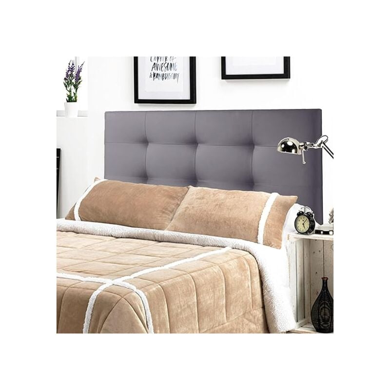 Cabecero de Cama tapizado en Polipiel Mod.TENNESSEE, Acolchado de Espuma para Cama de Niño, Juvenil y Matrimonio (70 cm. Alto) (80X70,Gris) - Gris
Cabecero de Cama tapizado en Polipiel Mod.TENNESSEE, Acolchado de Espuma para Cama de Niño, Juvenil y Matrimonio (70 cm. Alto) (80X70,Gris) - Gris