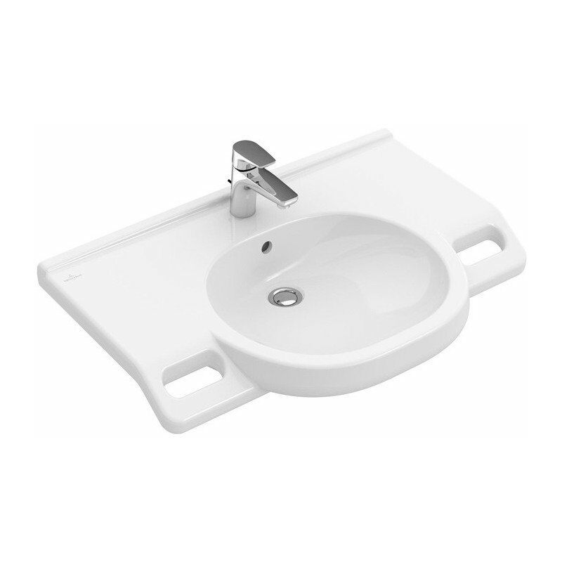 O.novo Vita, Lavabos suspendidos, 800 x 550 mm, Ovalado, para grifería de 3 orificios, orificio central perforado, con rebosadero, Porcelánico
O.novo Vita, Lavabos suspendidos, 800 x 550 mm, Ovalado, para grifería de 3 orificios, orificio central perforado, con rebosadero, Porcelánico