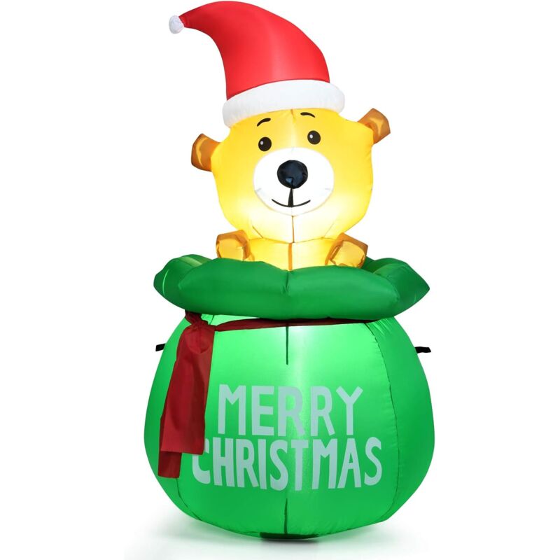 Oso Navideño Inflable de 150 cm con Iluminación,Bomba y Accesorios de Montaje Navidad Decoración para Interior Exterior
Oso Navideño Inflable de 150 cm con Iluminación,Bomba y Accesorios de Montaje Navidad Decoración para Interior Exterior