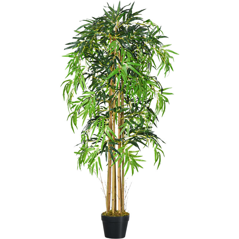 Bambú Artificial con Maceta Planta de Hojas Realistas Decorativa Ø18x150cm Verde - Verde
Bambú Artificial con Maceta Planta de Hojas Realistas Decorativa Ø18x150cm Verde - Verde