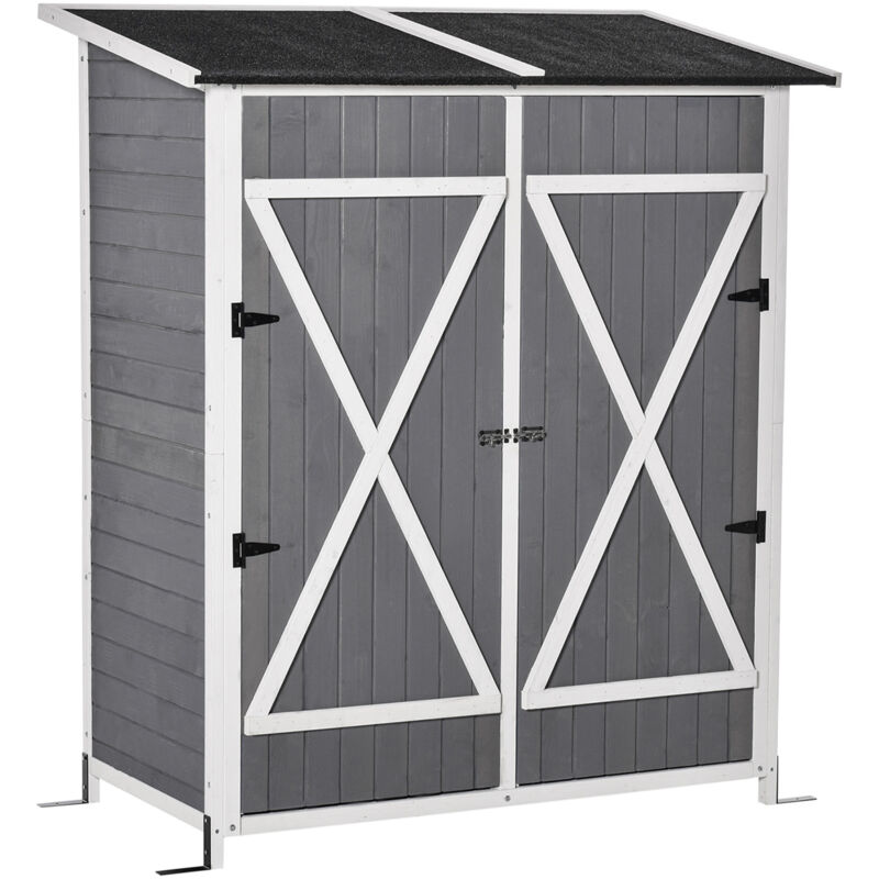 Outsunny - Caseta de Jardín de Madera 139x75x160 cm Cobertizo para Almacenaje de Herramientas con Estantería Movible Puertas con Cerrojo Techo
Outsunny - Caseta de Jardín de Madera 139x75x160 cm Cobertizo para Almacenaje de Herramientas con Estantería Movible Puertas con Cerrojo Techo